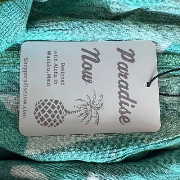 Paradise Now Hawaii Kaloflauge Shortie Overall Jumper Romper‎ Women Small Leaves - Picture 11 of 16